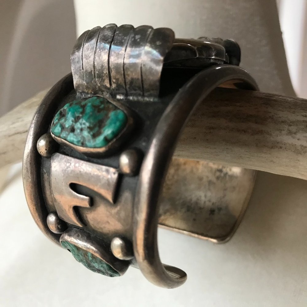 Vintage Native American Turquoise Cuff Bracelet
